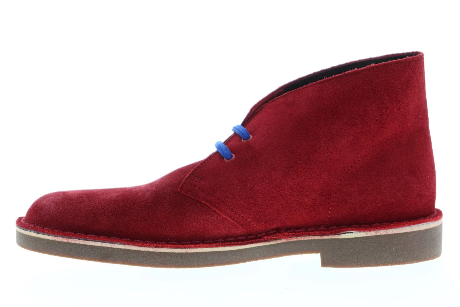 Mens Red Suede High Top Chukka Boots by Clarks BOOST_EMDASH Bushacre 2 26139511