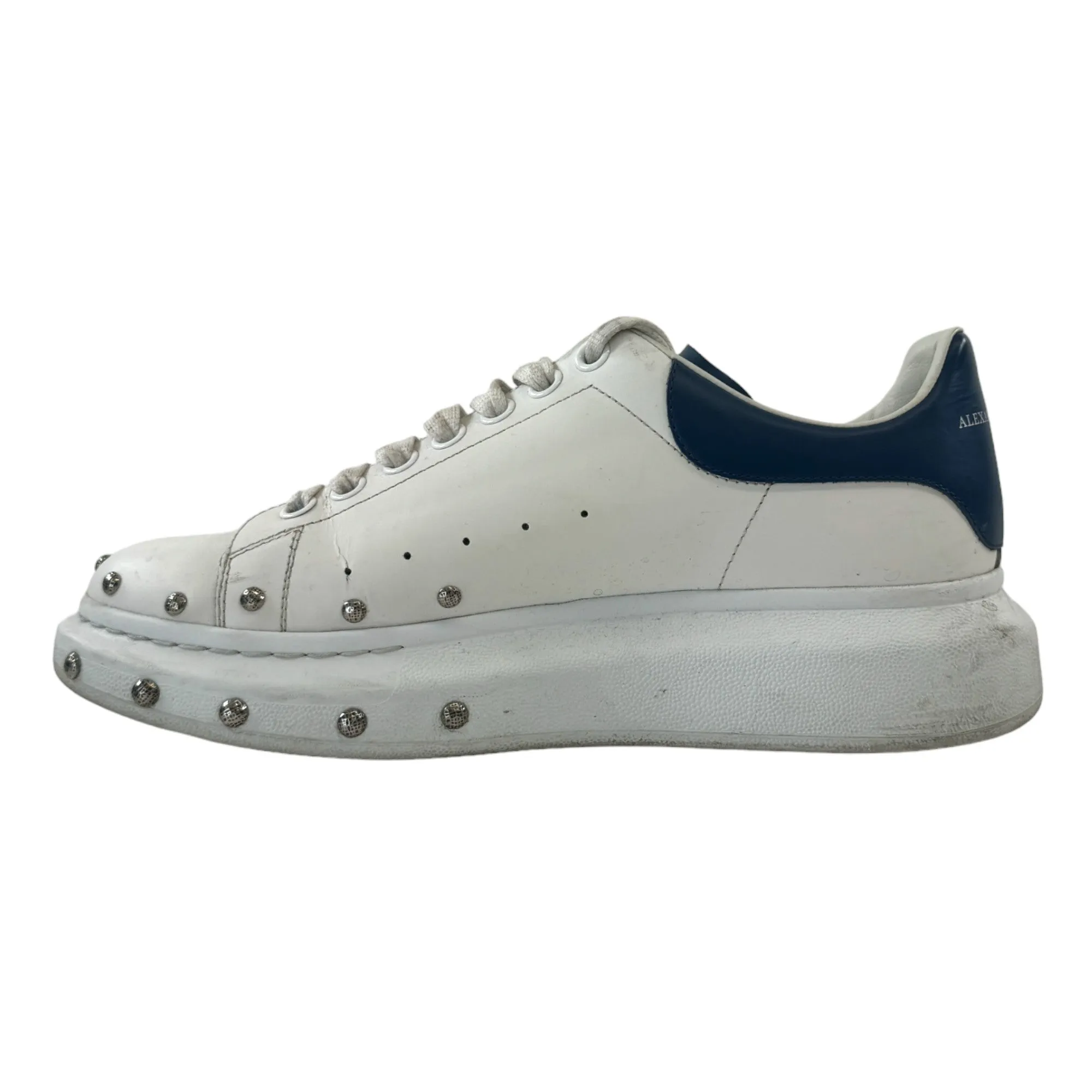 Men's White Studded Low Trainers Size EU 41 / UK 7