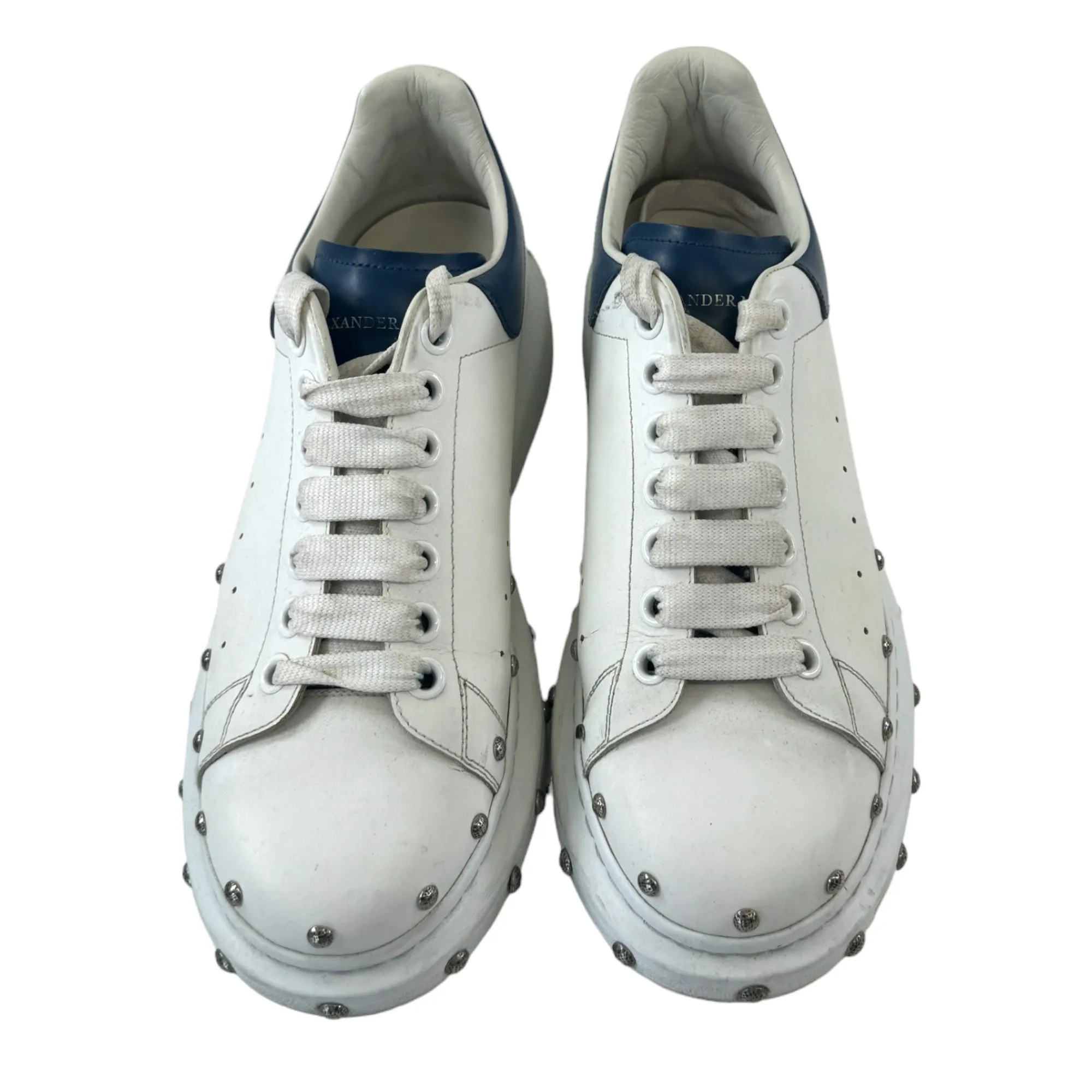 Men's White Studded Low Trainers Size EU 41 / UK 7