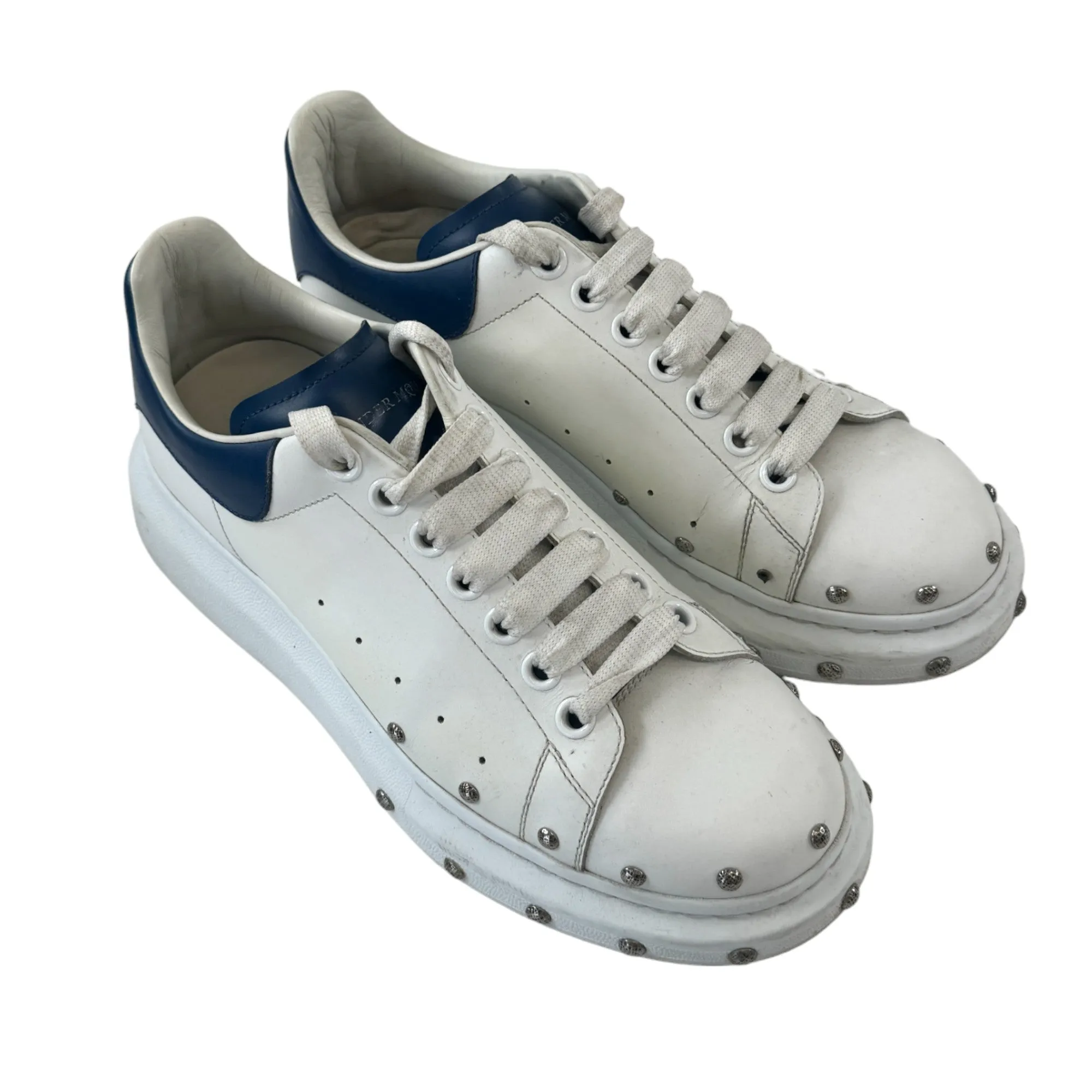 Men's White Studded Low Trainers Size EU 41 / UK 7