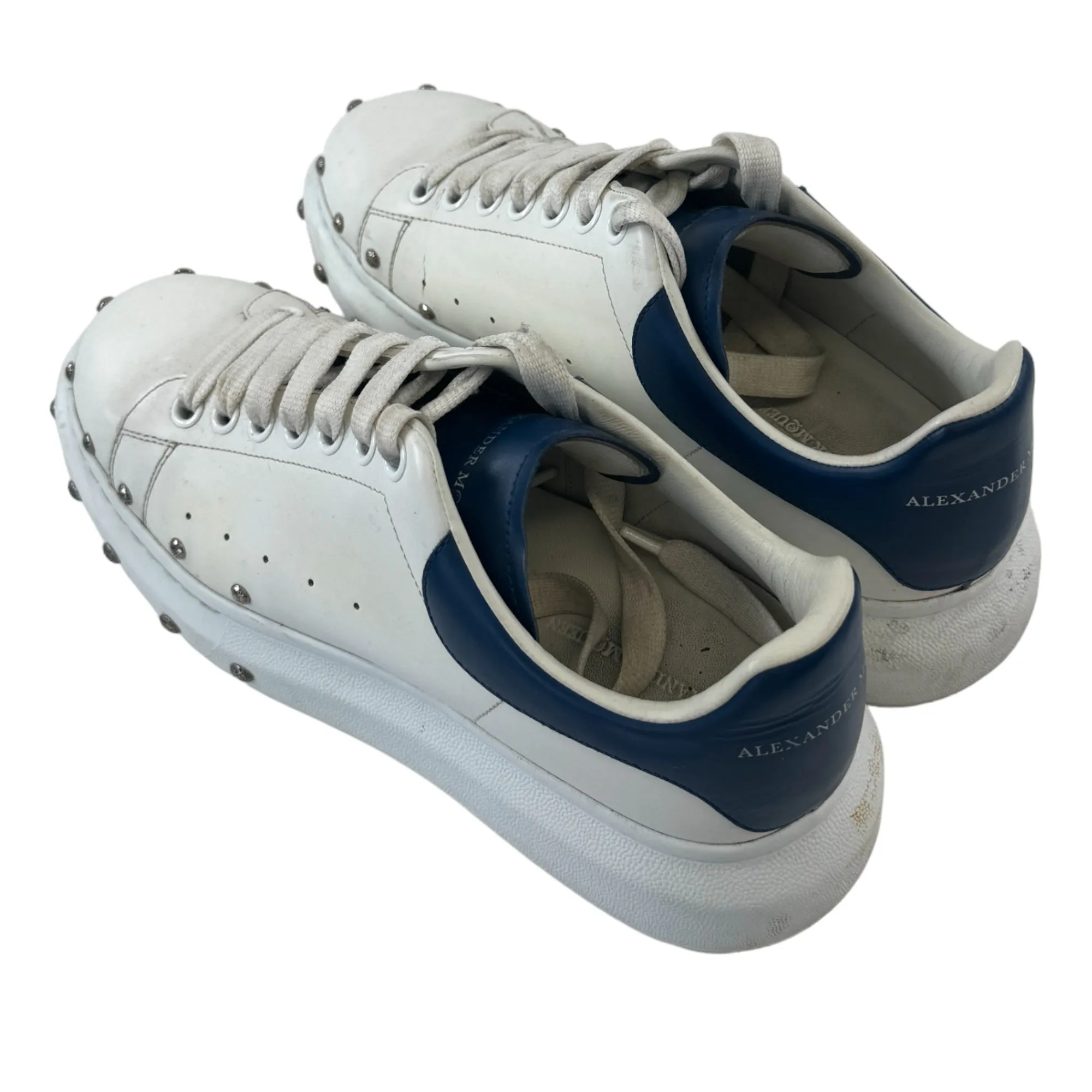 Men's White Studded Low Trainers Size EU 41 / UK 7