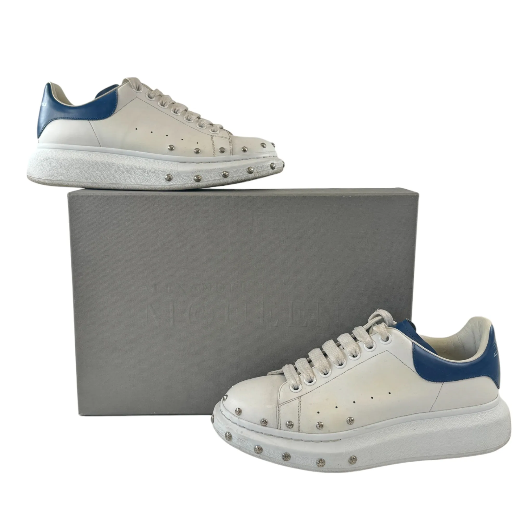 Men's White Studded Low Trainers Size EU 41 / UK 7