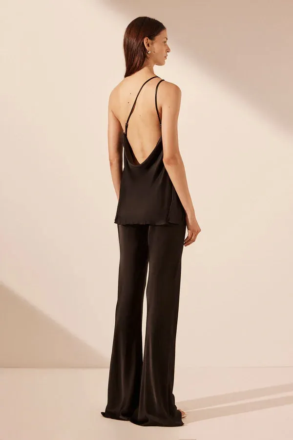 Black One Shoulder Top