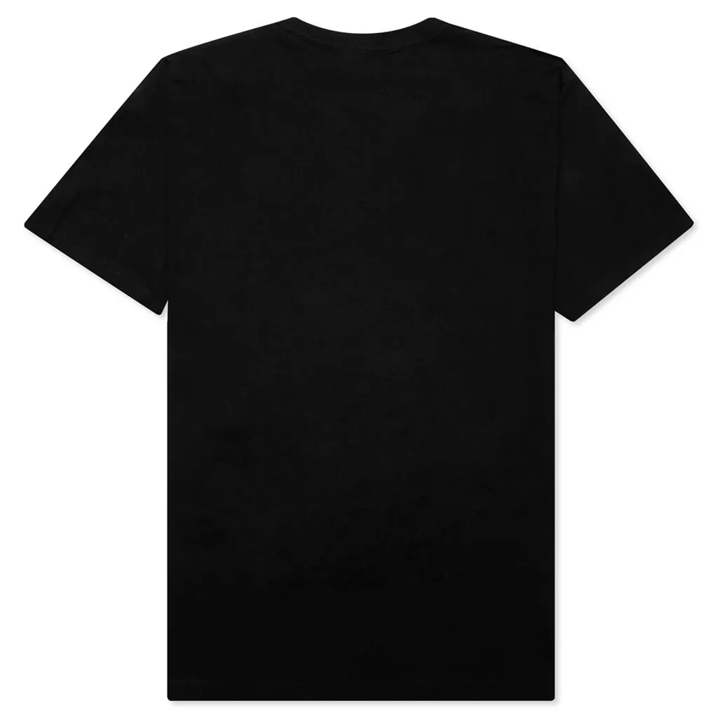 Black Tee with Mistakes Print