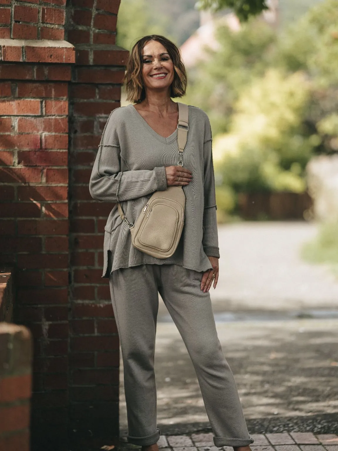 Mocha Aurora Reverse Seam Sweatshirt