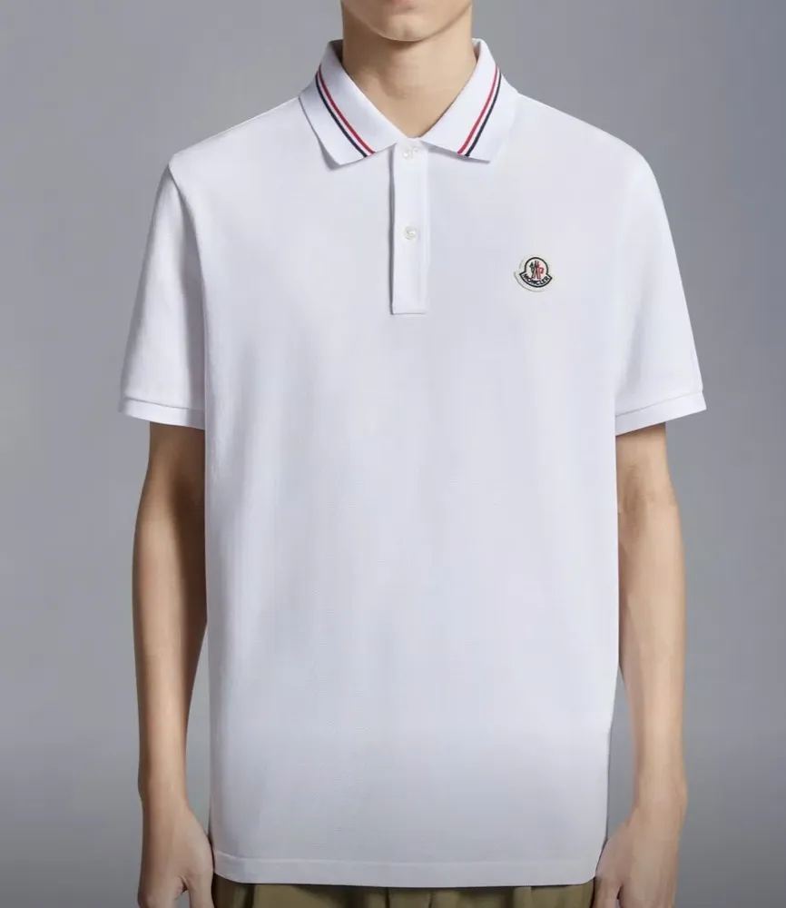 MONCLER Logo Patch Polo Shirt