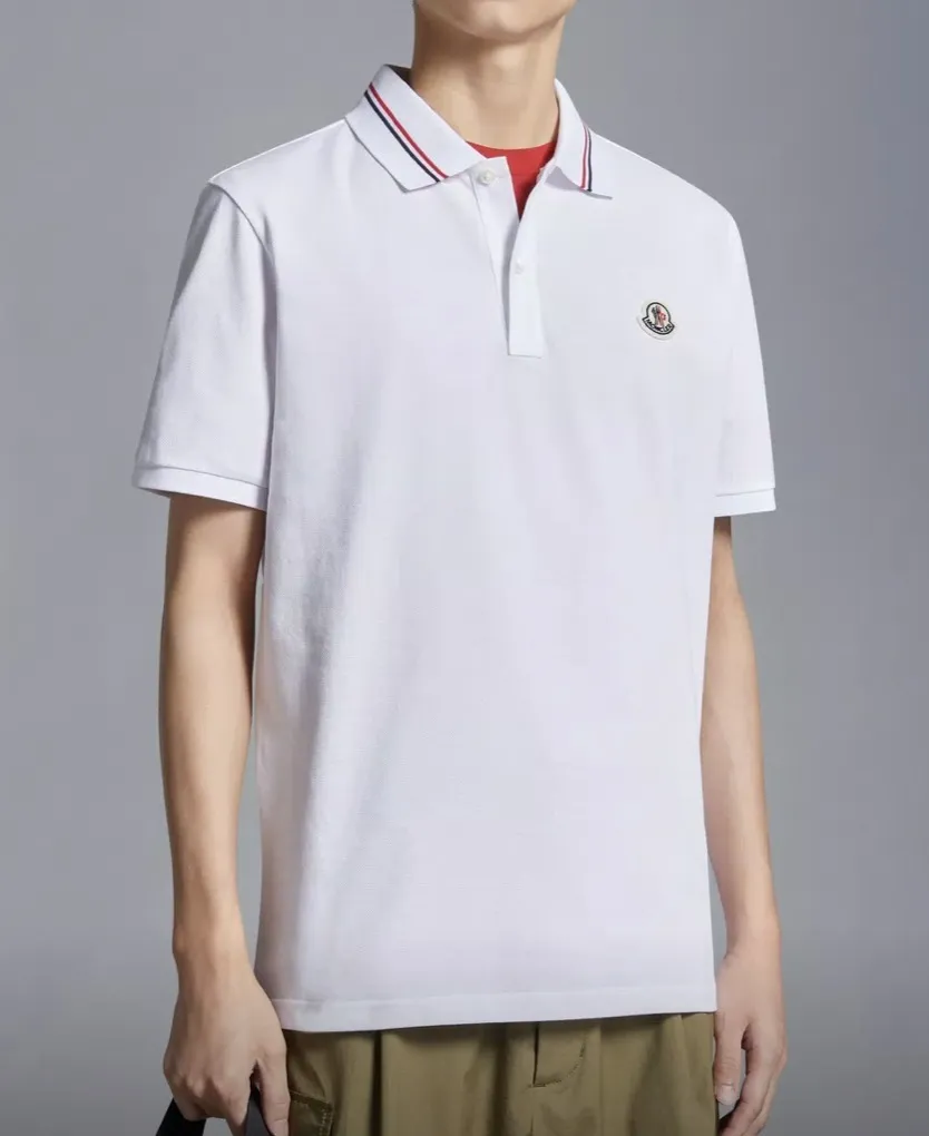 MONCLER Logo Patch Polo Shirt