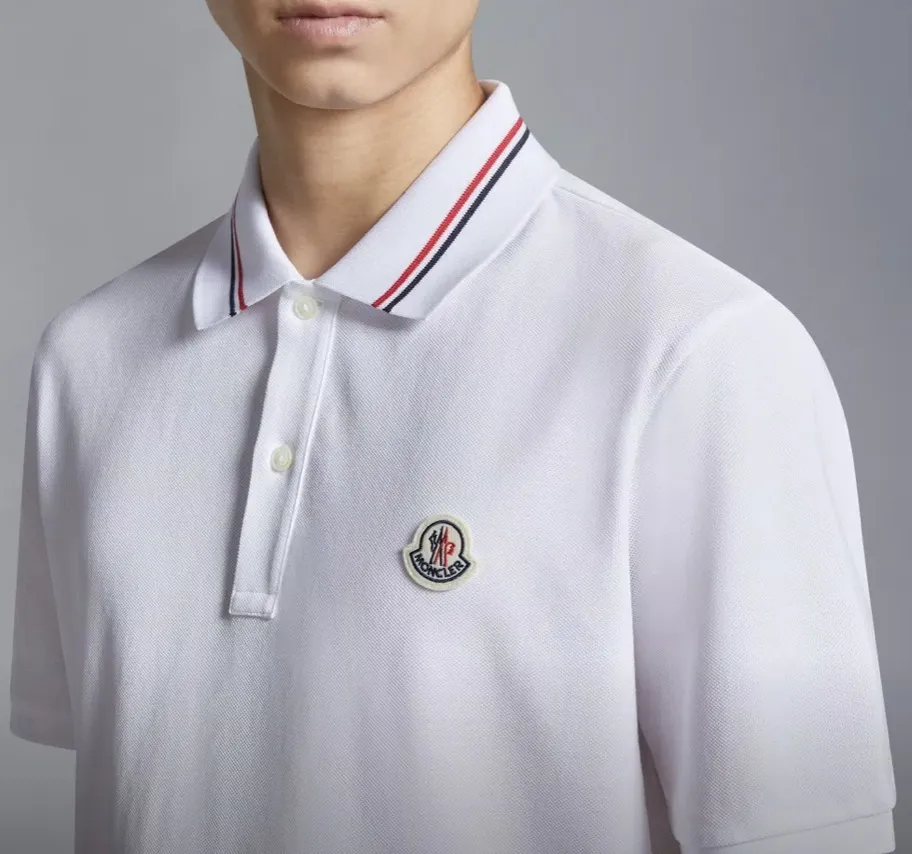 MONCLER Logo Patch Polo Shirt