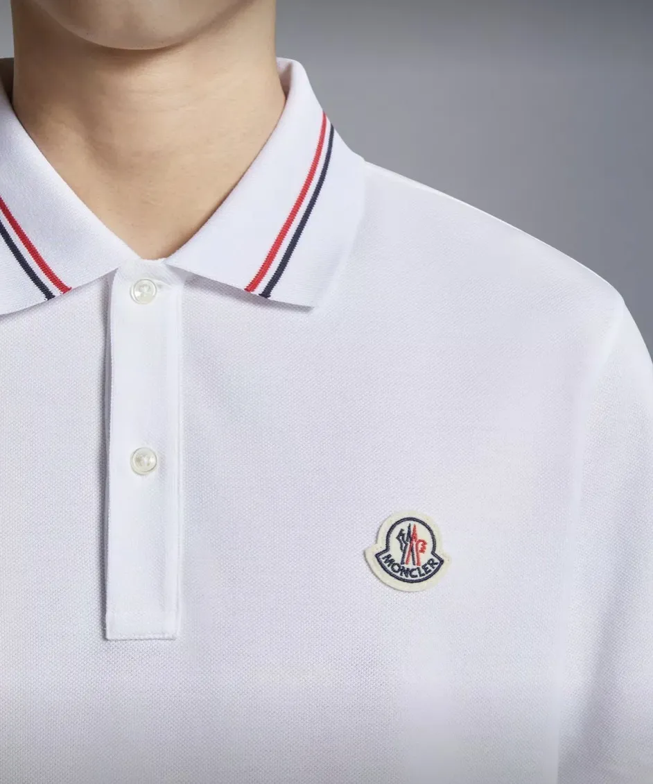 MONCLER Logo Patch Polo Shirt