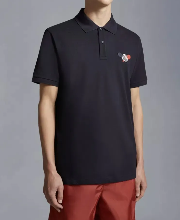 Moncler Tennis Logo Patch Polo Shirt