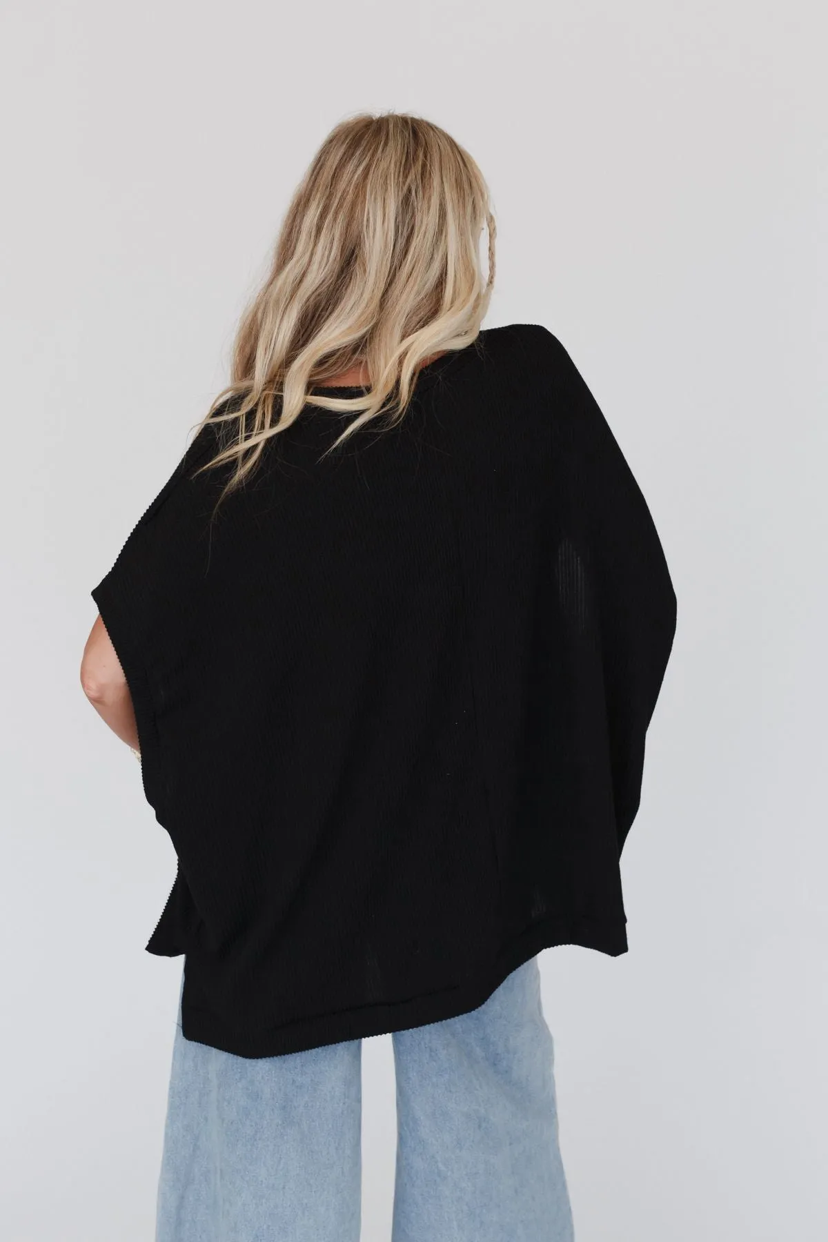 Black Moon Glow Knit Top