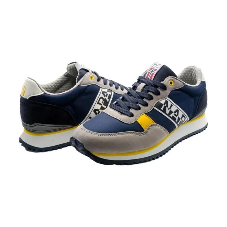 Men's Navy Gray Sneakers by Napapijri