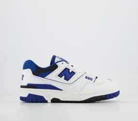 White Blue Black New Balance BB550 Sneakers