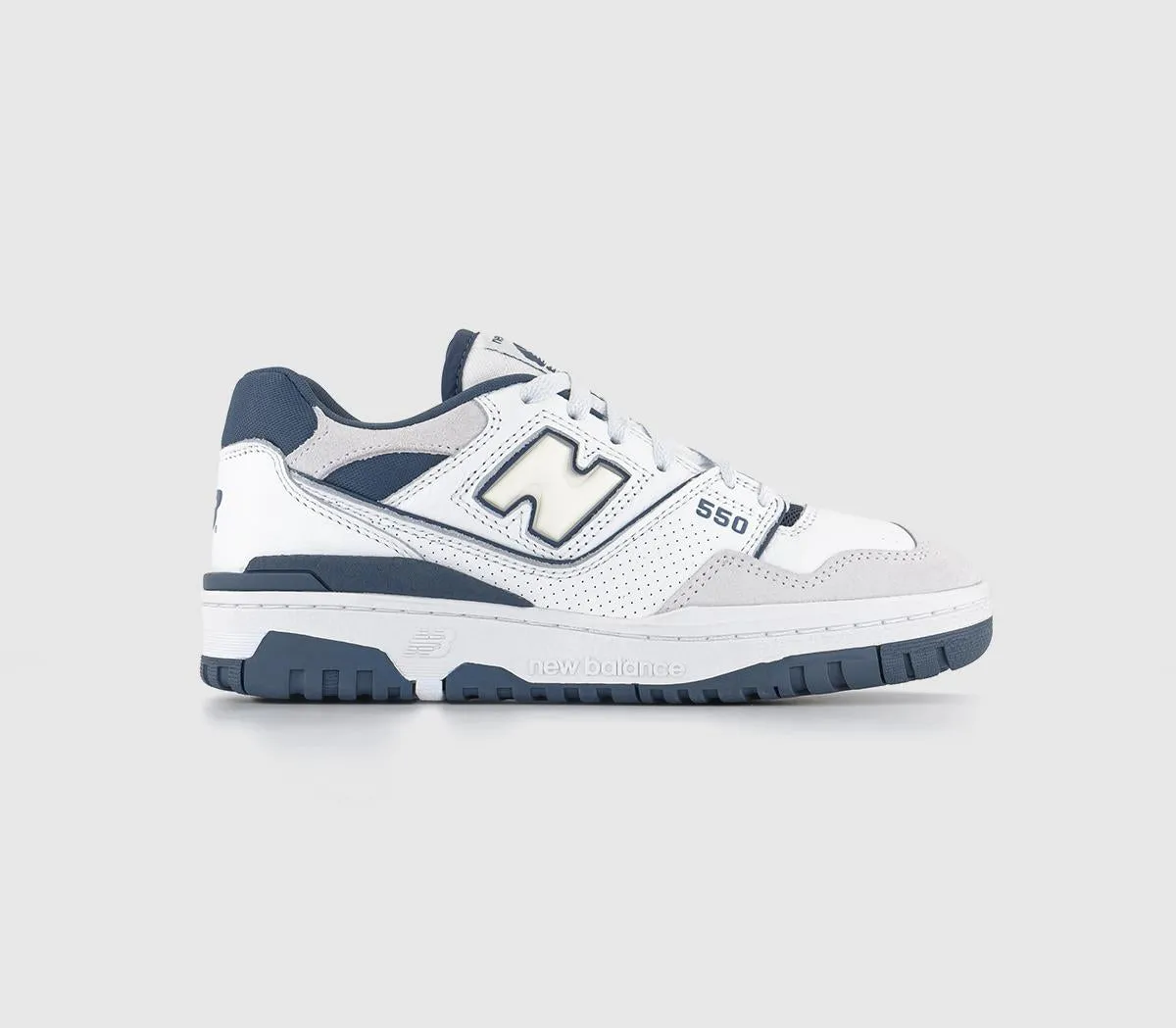 New Balance BB550 White Navy OffWhite Sneakers