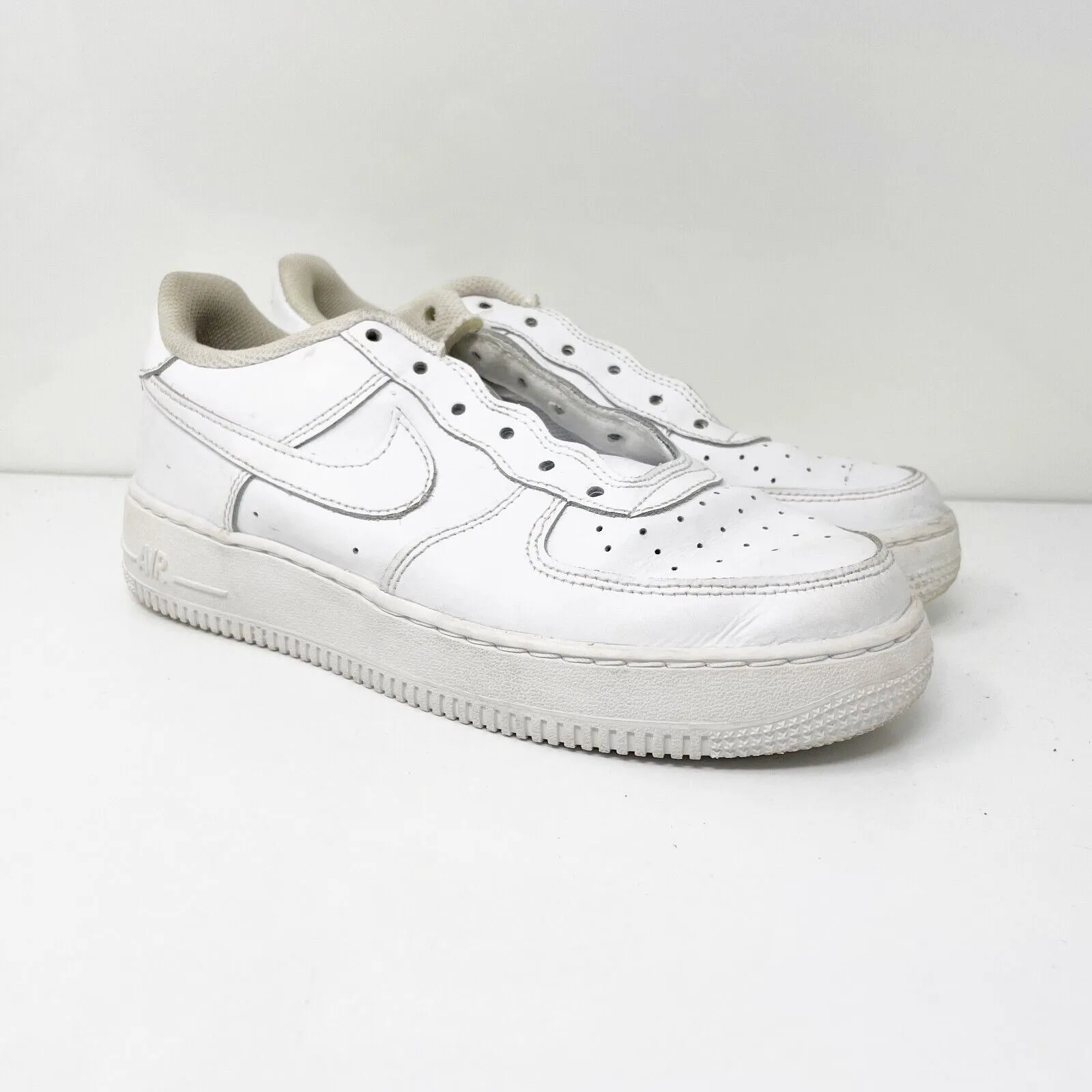 Nike Boys Air Force 1 LE DH2920-111 White Casual Shoes Sneakers Size 6Y