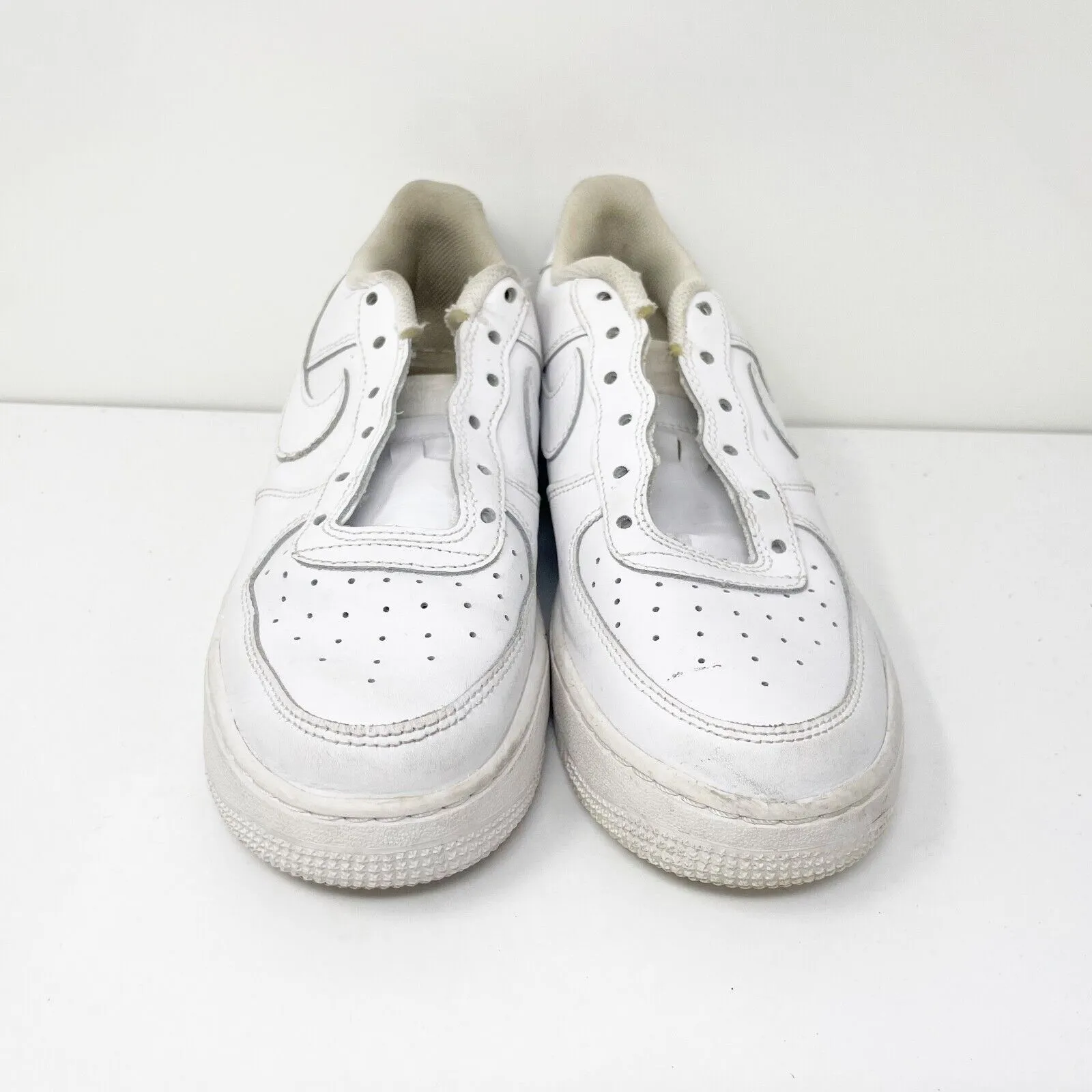 Nike Boys Air Force 1 LE DH2920-111 White Casual Shoes Sneakers Size 6Y