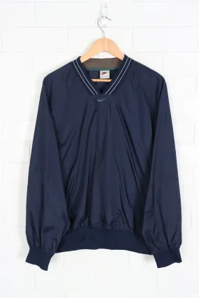 NIKE Green & Navy XL Pullover with Centre Swoosh Embroidery