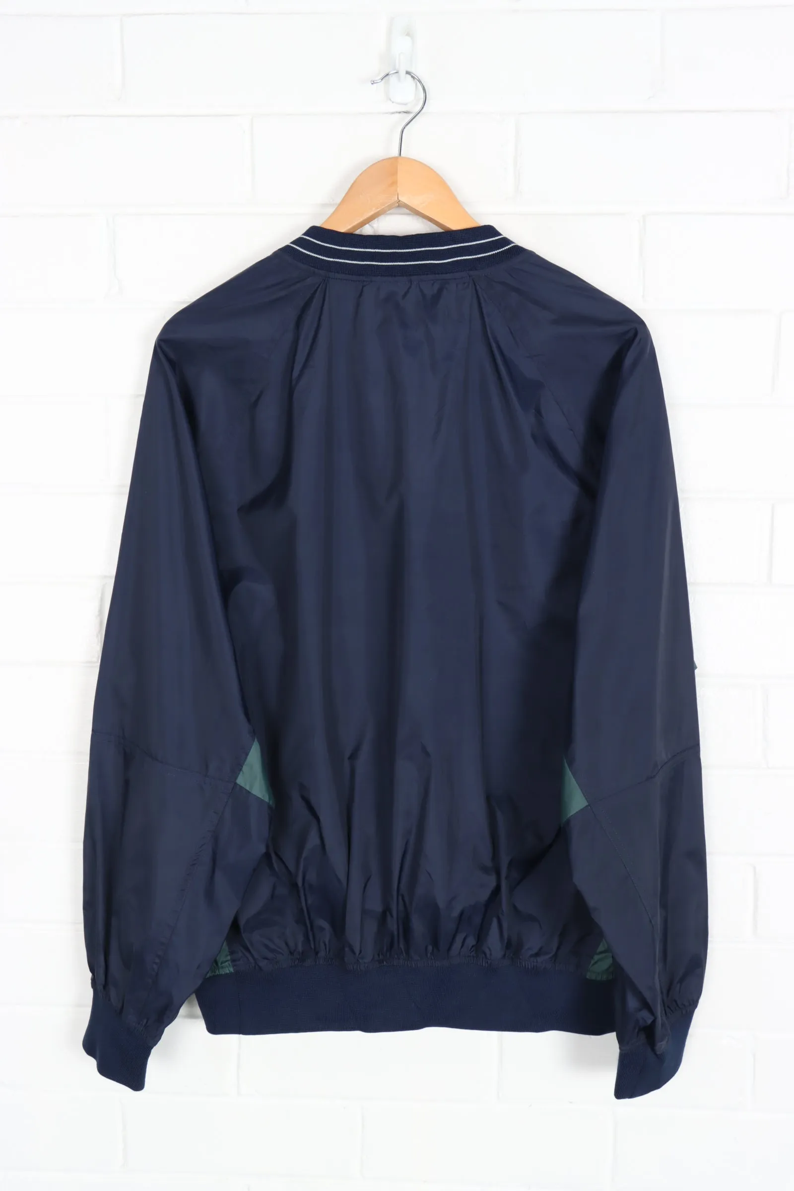 NIKE Green & Navy XL Pullover with Centre Swoosh Embroidery