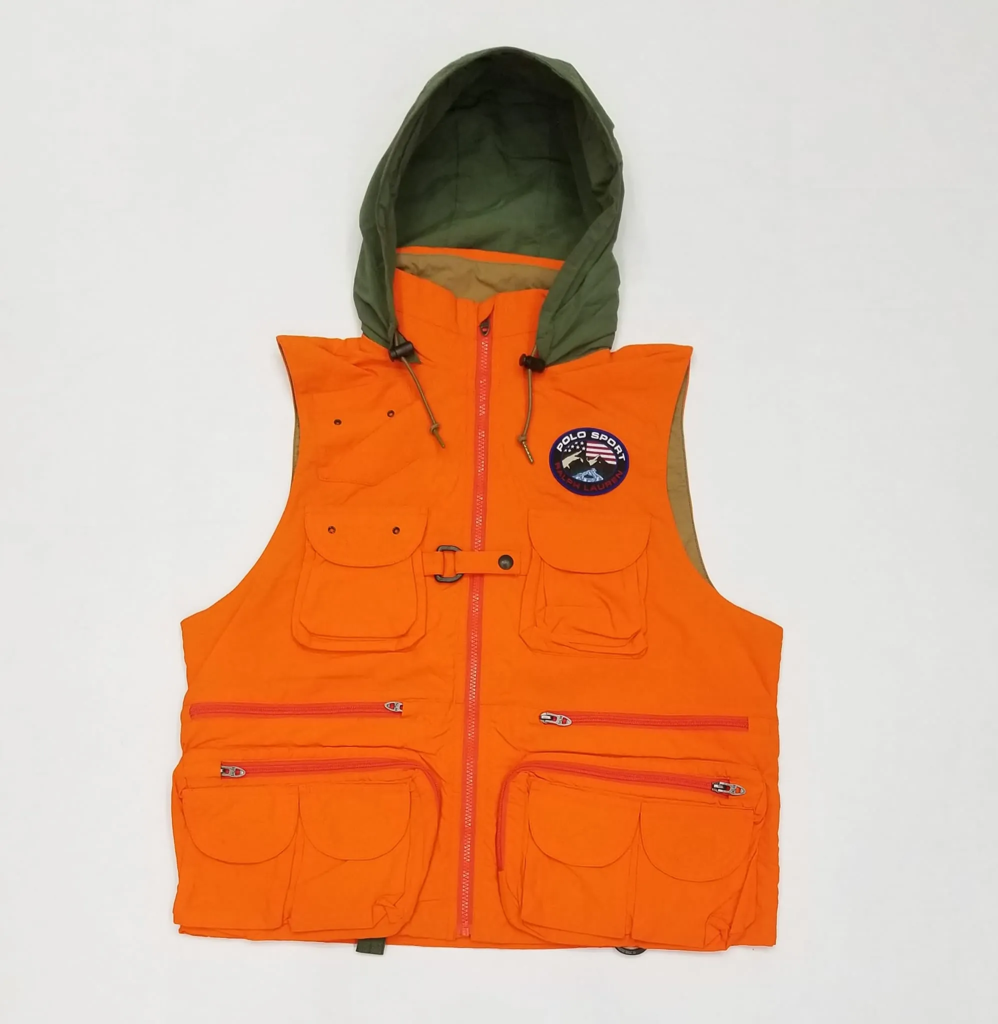 Nwt Polo Ralph Lauren Orange Polo Sport Utility Vest