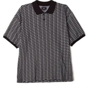 OBEY CUTTER POLO S/S // BLACK MULTI