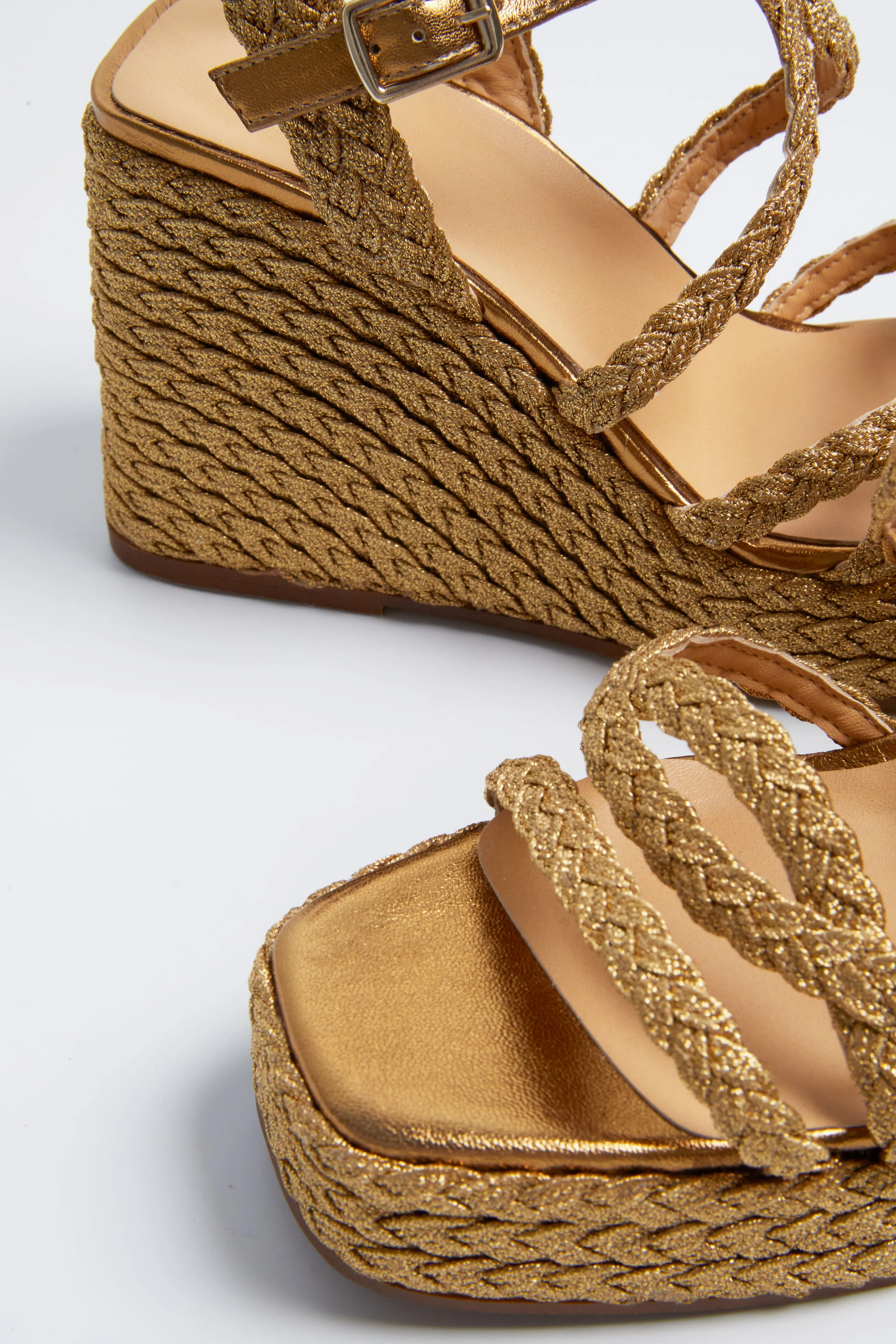 Oro Viejo Timotea Wedge Espadrilles