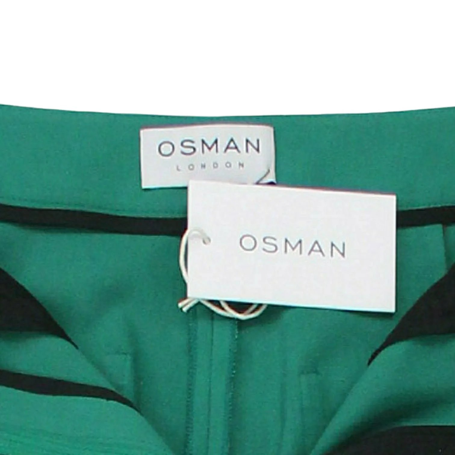 Osman Green Long Flared Trousers