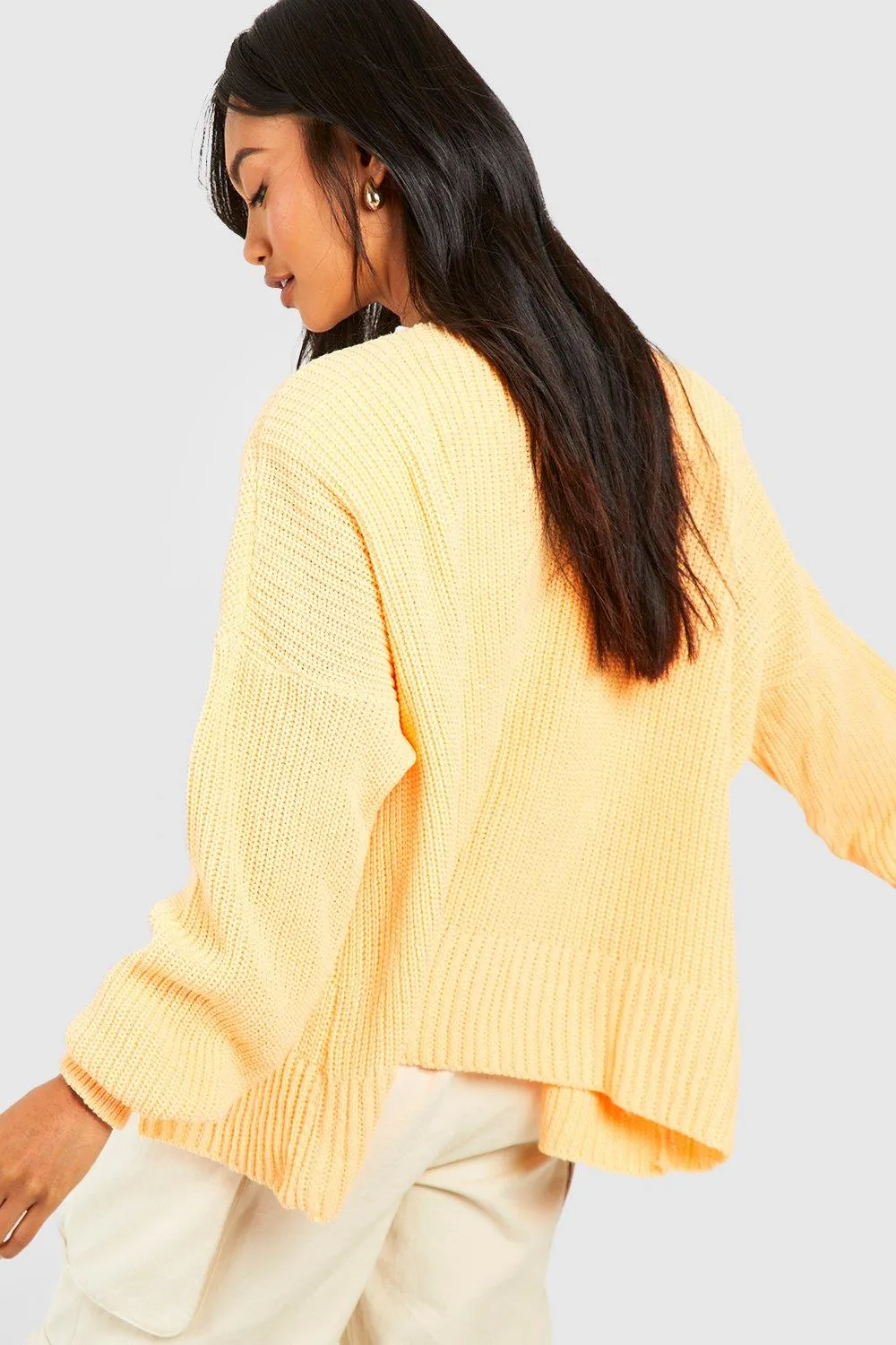 Oversized Rib Cardigan - Jumpers & Cardigans - boohoo