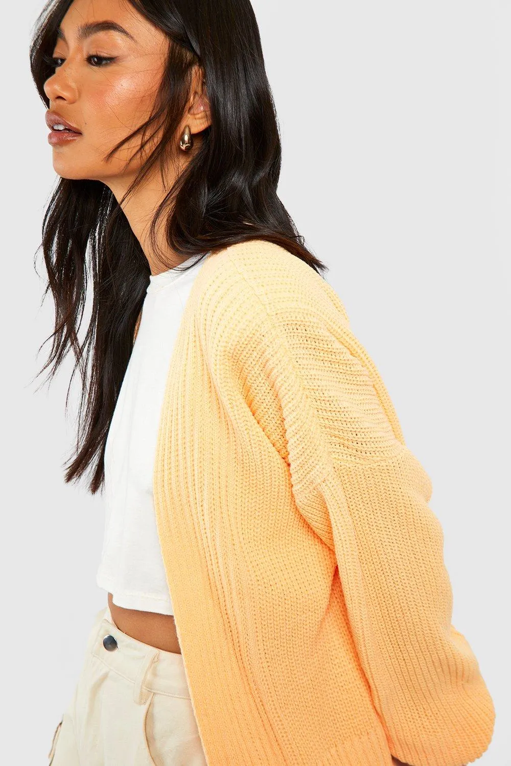 Oversized Rib Cardigan - Jumpers & Cardigans - boohoo