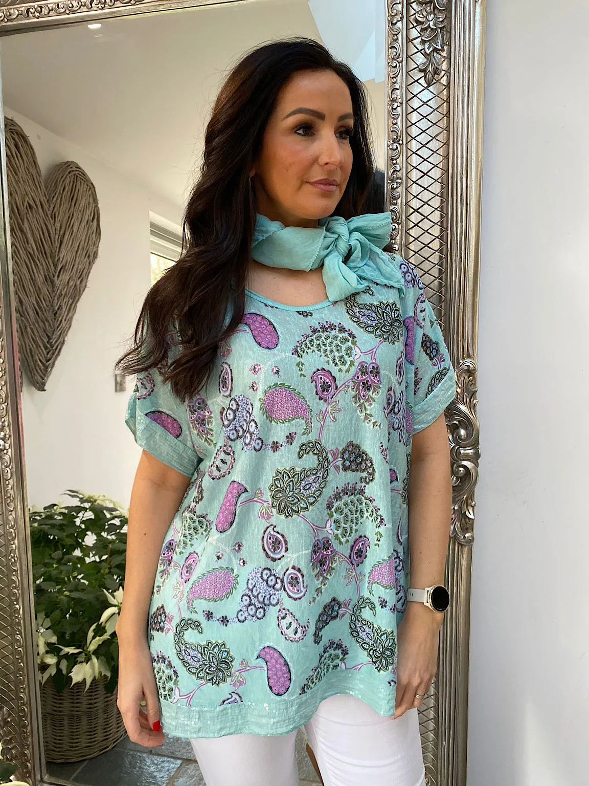 Paisley Pattern Blouse Luna