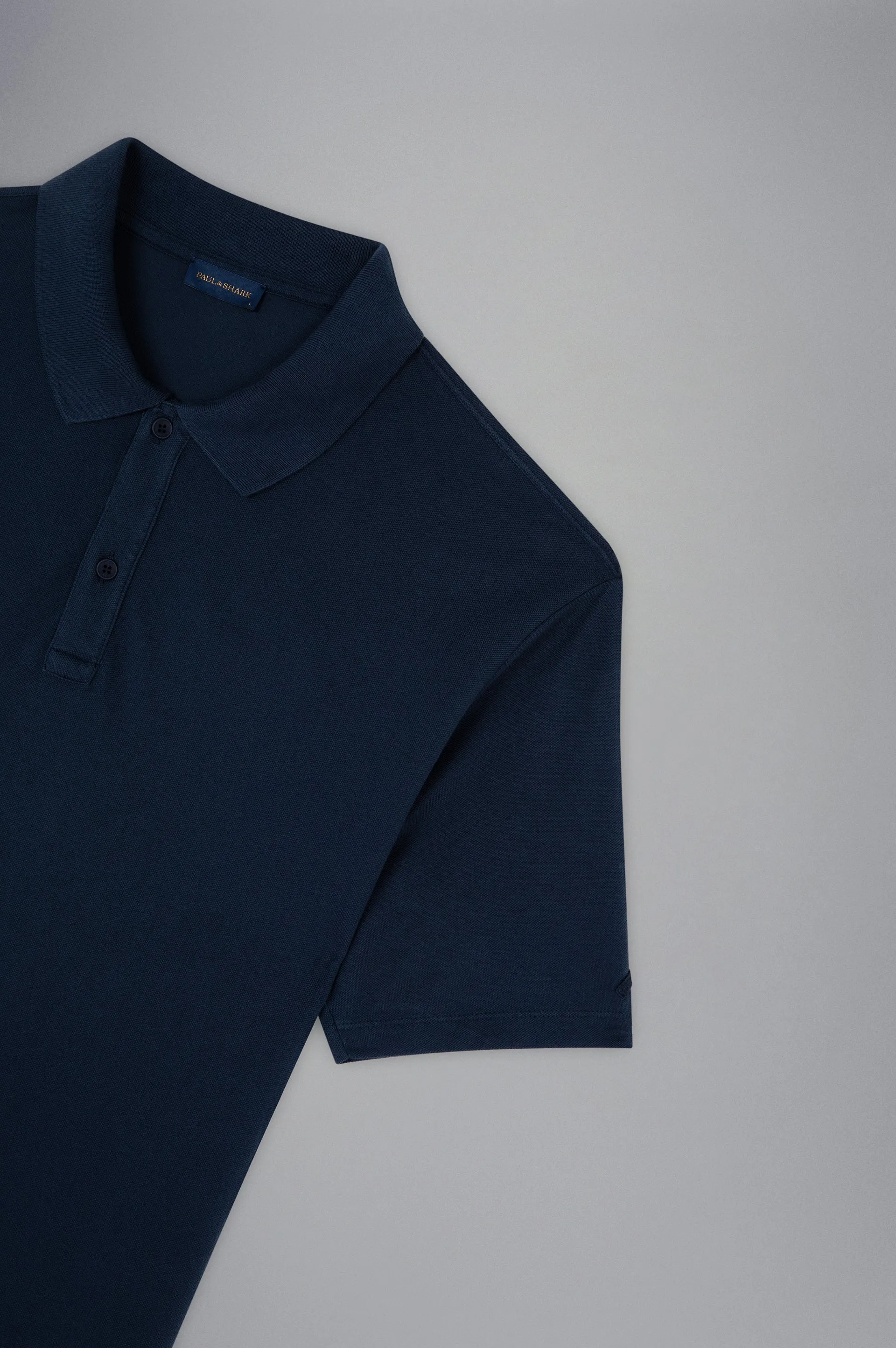 Paul & Shark Blue Cotton Piqué Polo