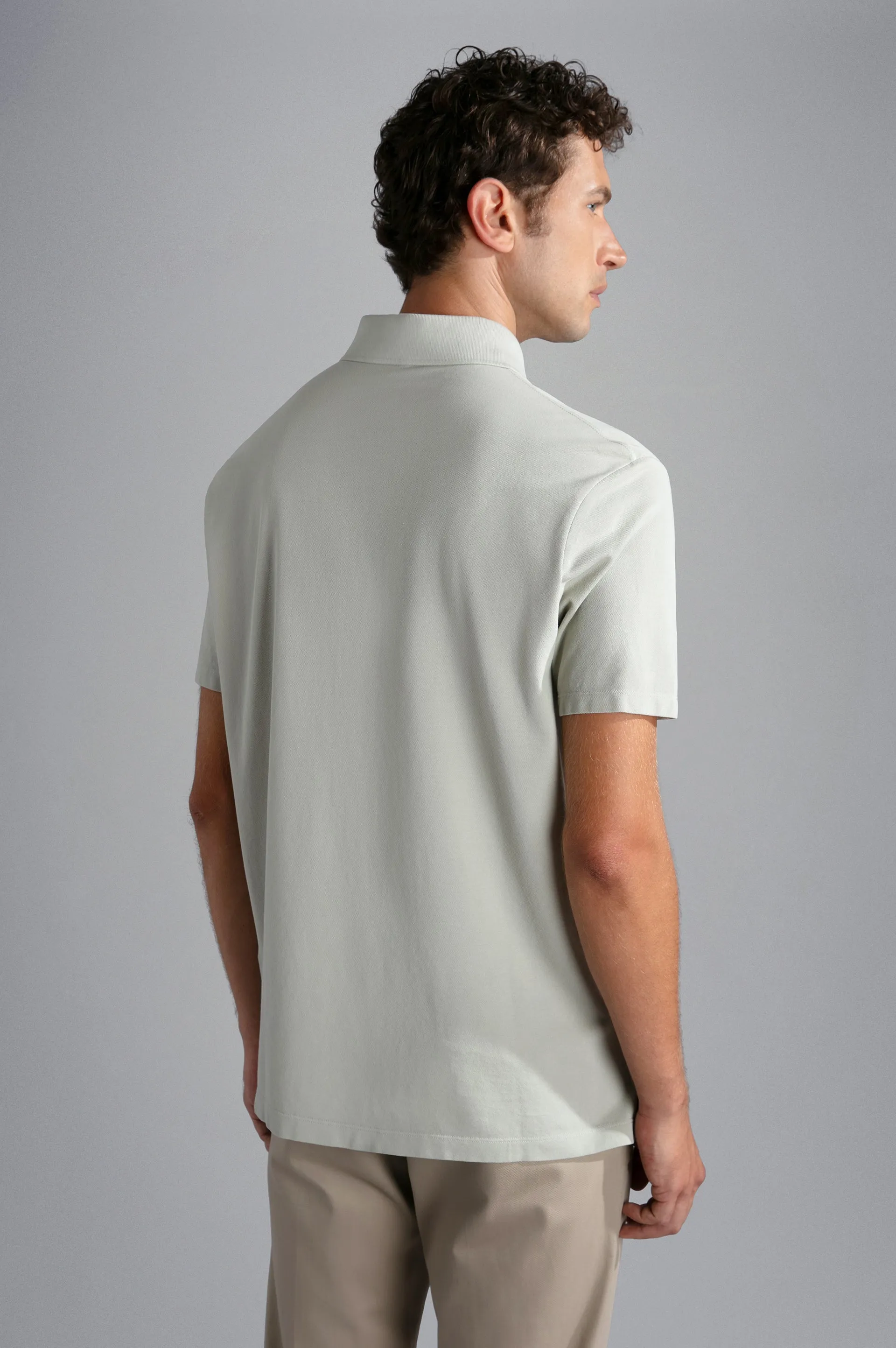 Paul & Shark Cotton Piqué Polo in Almond