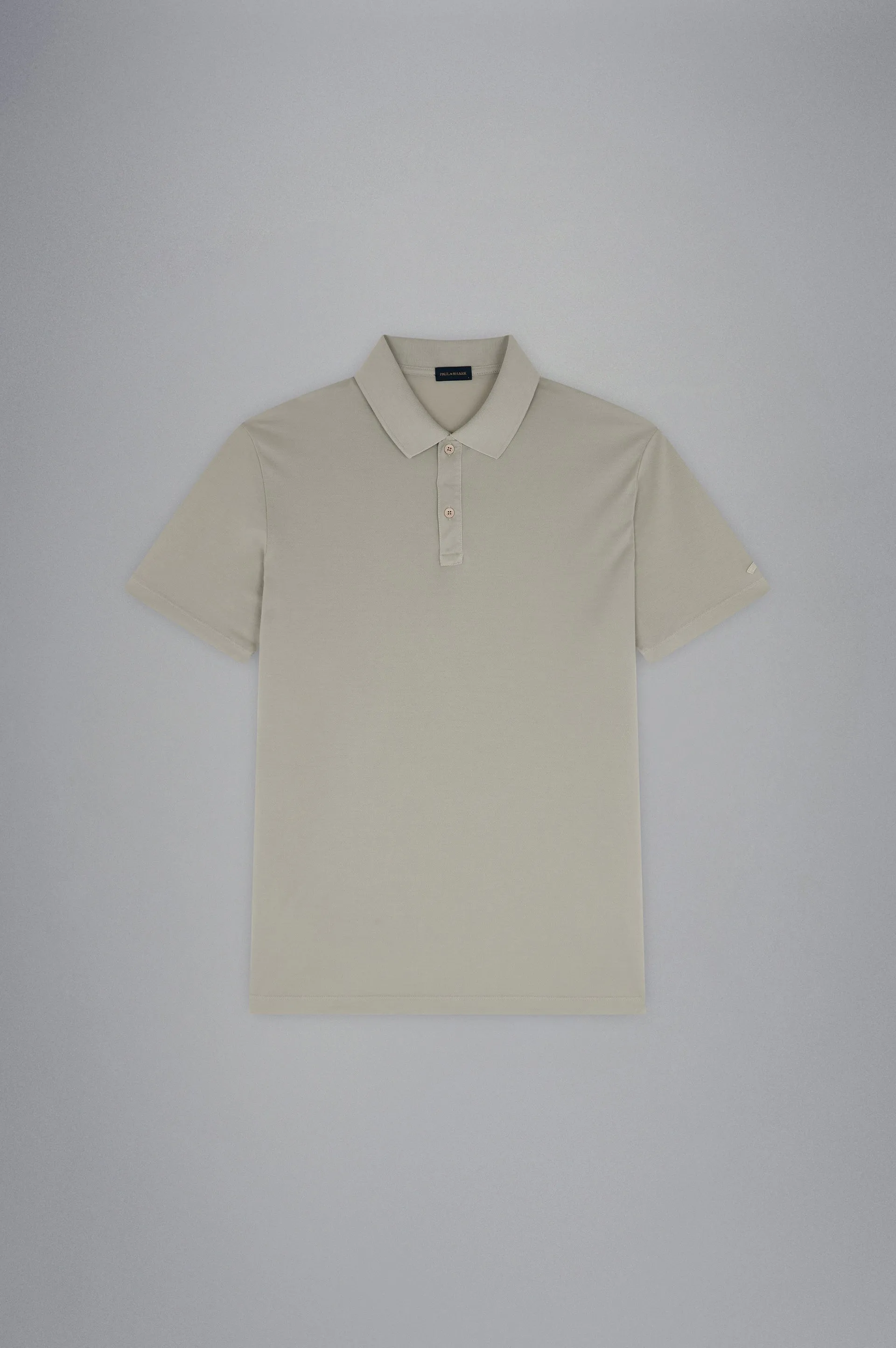 Paul & Shark Cotton Piqué Polo in Almond