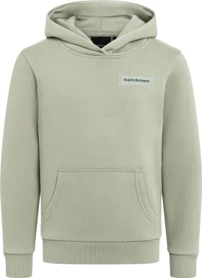 Peak Performance Juniors' Logo Hood Sweatshirt Limit Green | Buy Peak Performance Juniors' Logo Hood Sweatshirt Limit 