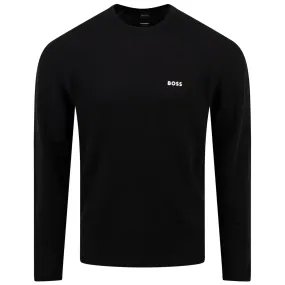 Black Crew Neck Knit Top SS24 - Perform-X Collection