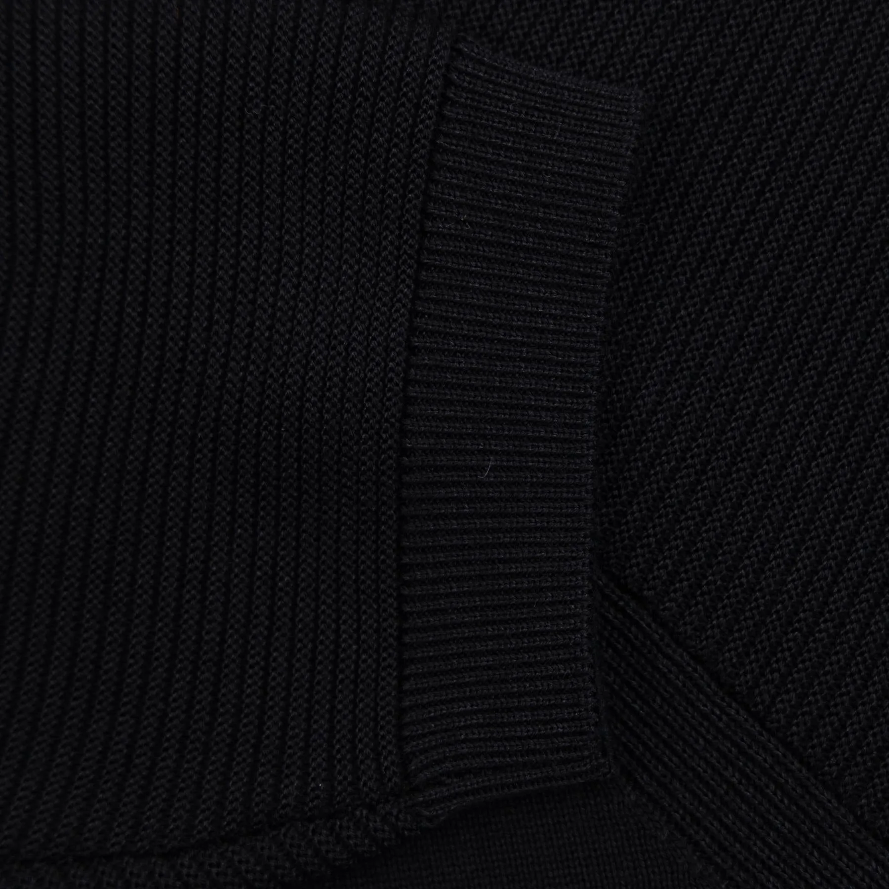 Black Crew Neck Knit Top SS24 - Perform-X Collection