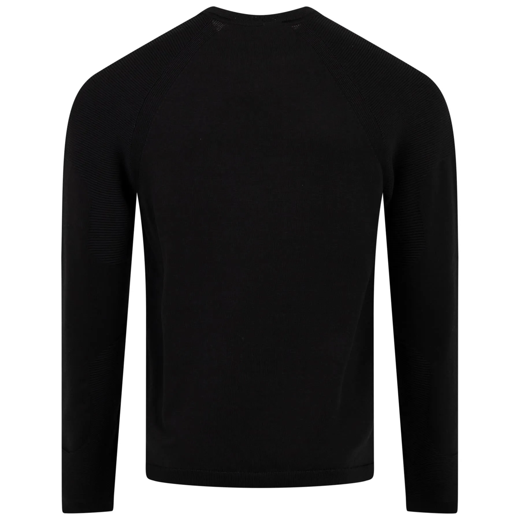 Black Crew Neck Knit Top SS24 - Perform-X Collection