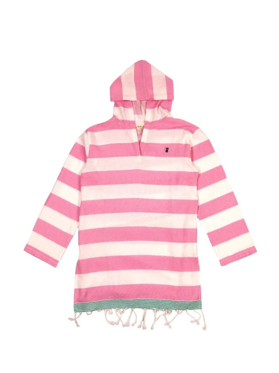 Pink Striped Dress Cover Up