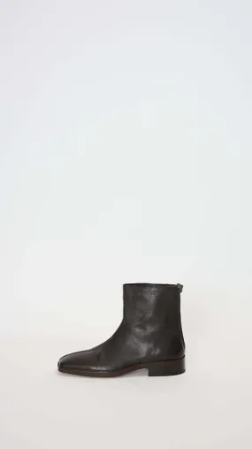 Piped Zipped Mushroom Boots