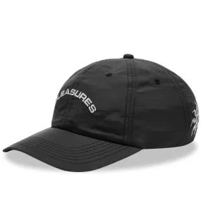 PLEASURES Destiny Black Nylon Polo Cap