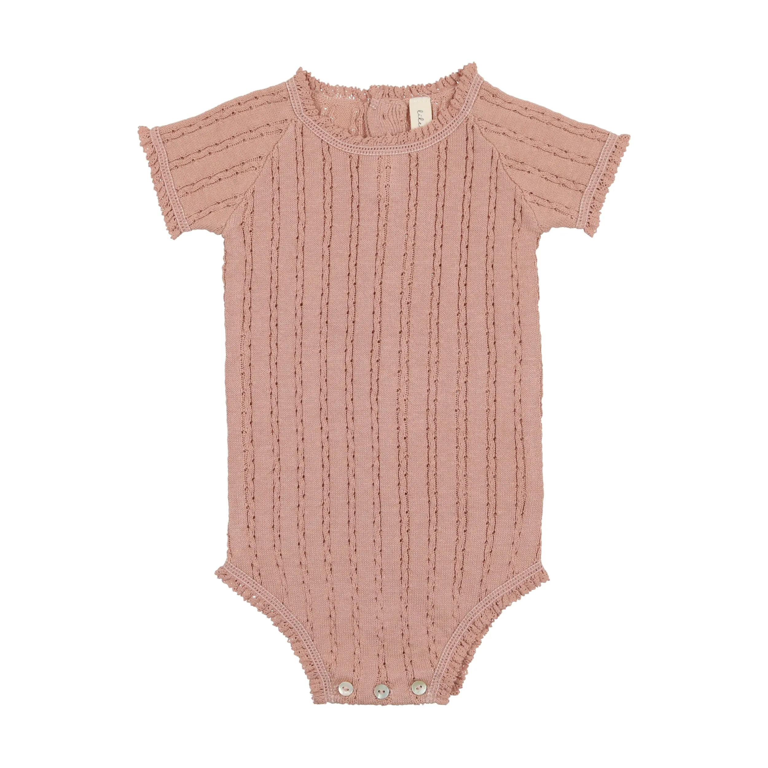 Pointelle Knit Romper