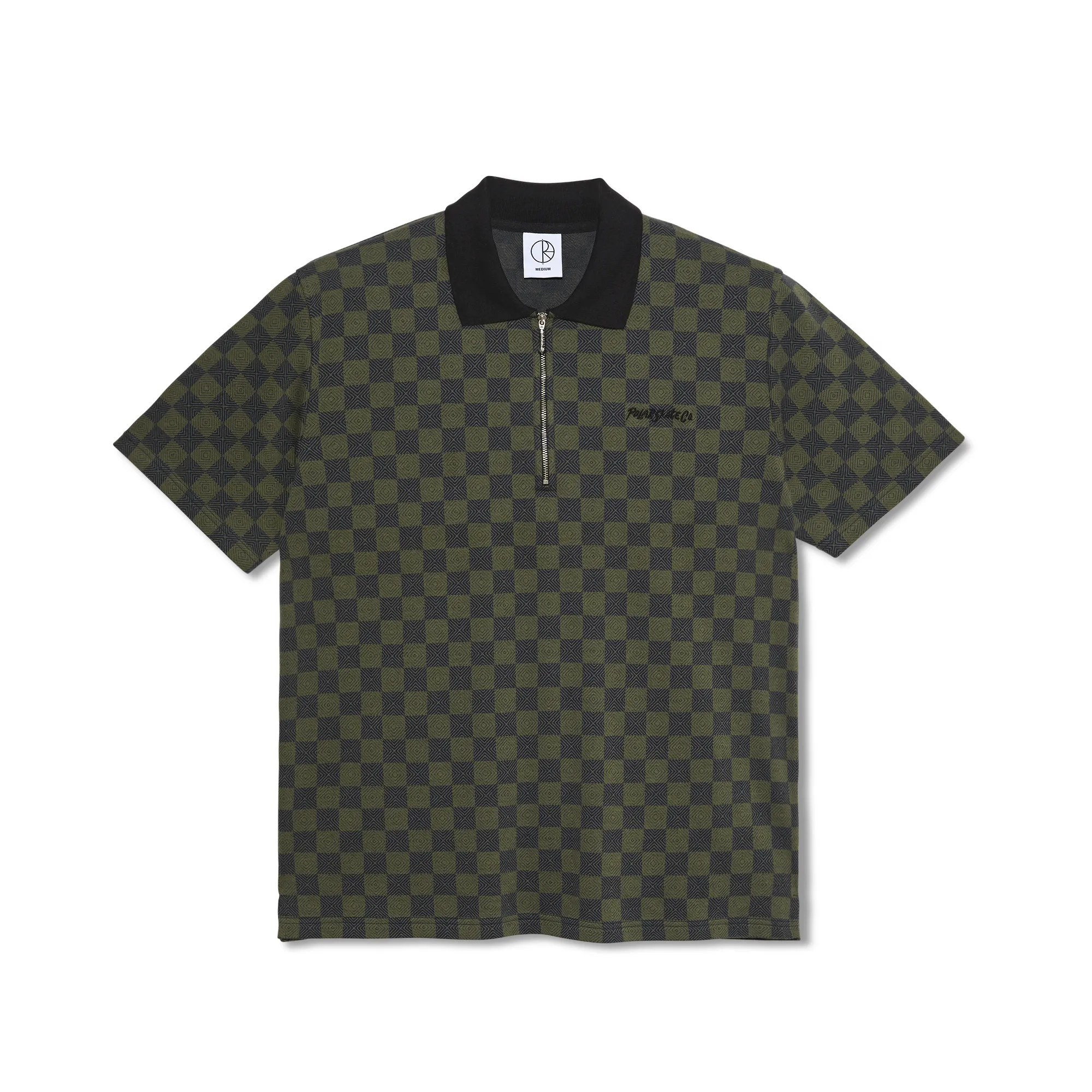 Polar Jacques Checkered Polo Shirt Black/Green