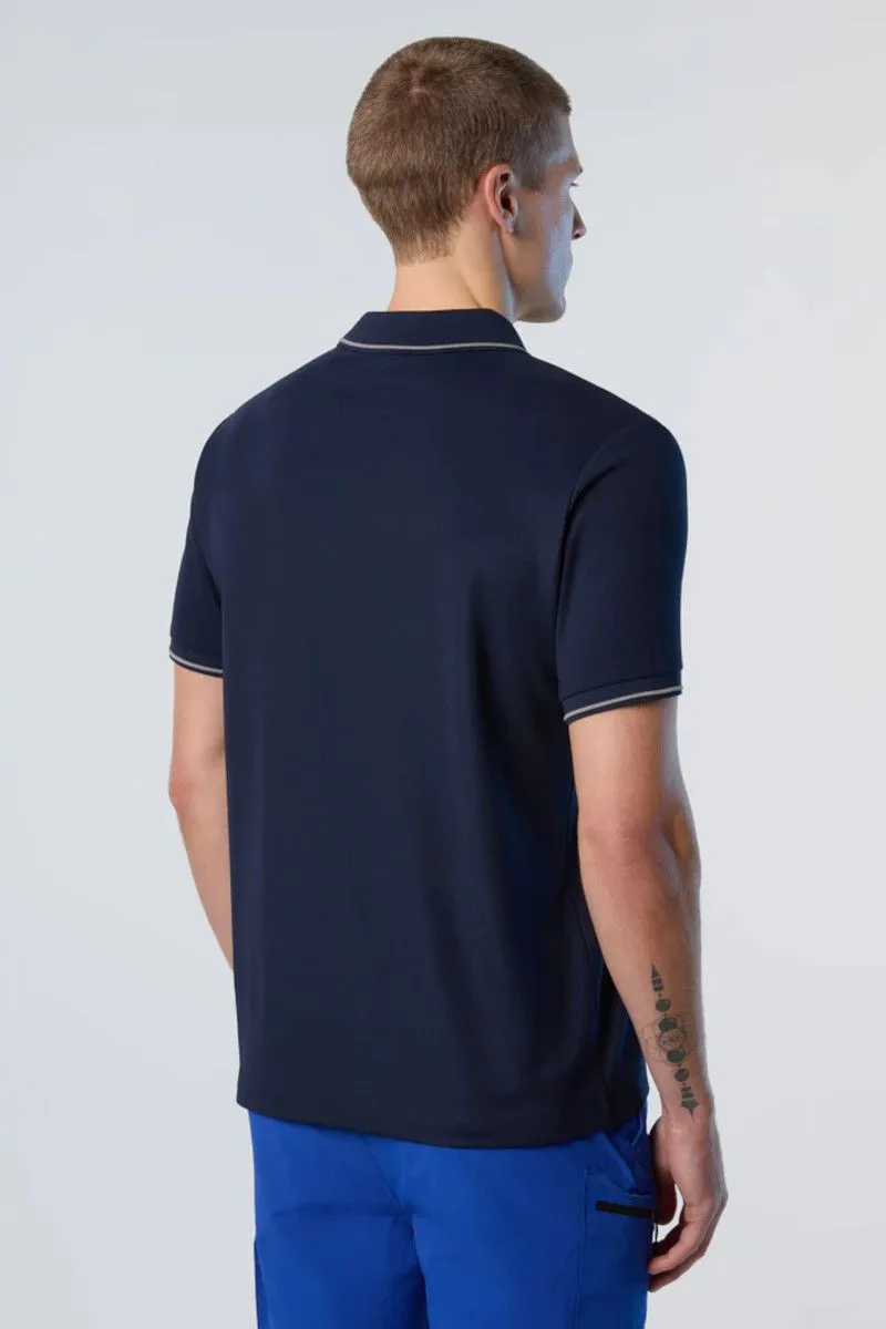 Polo Coolmax uomo Blu Cobalto