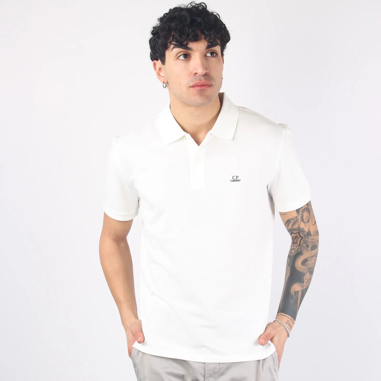 Regular Gauze White Polo Piquet