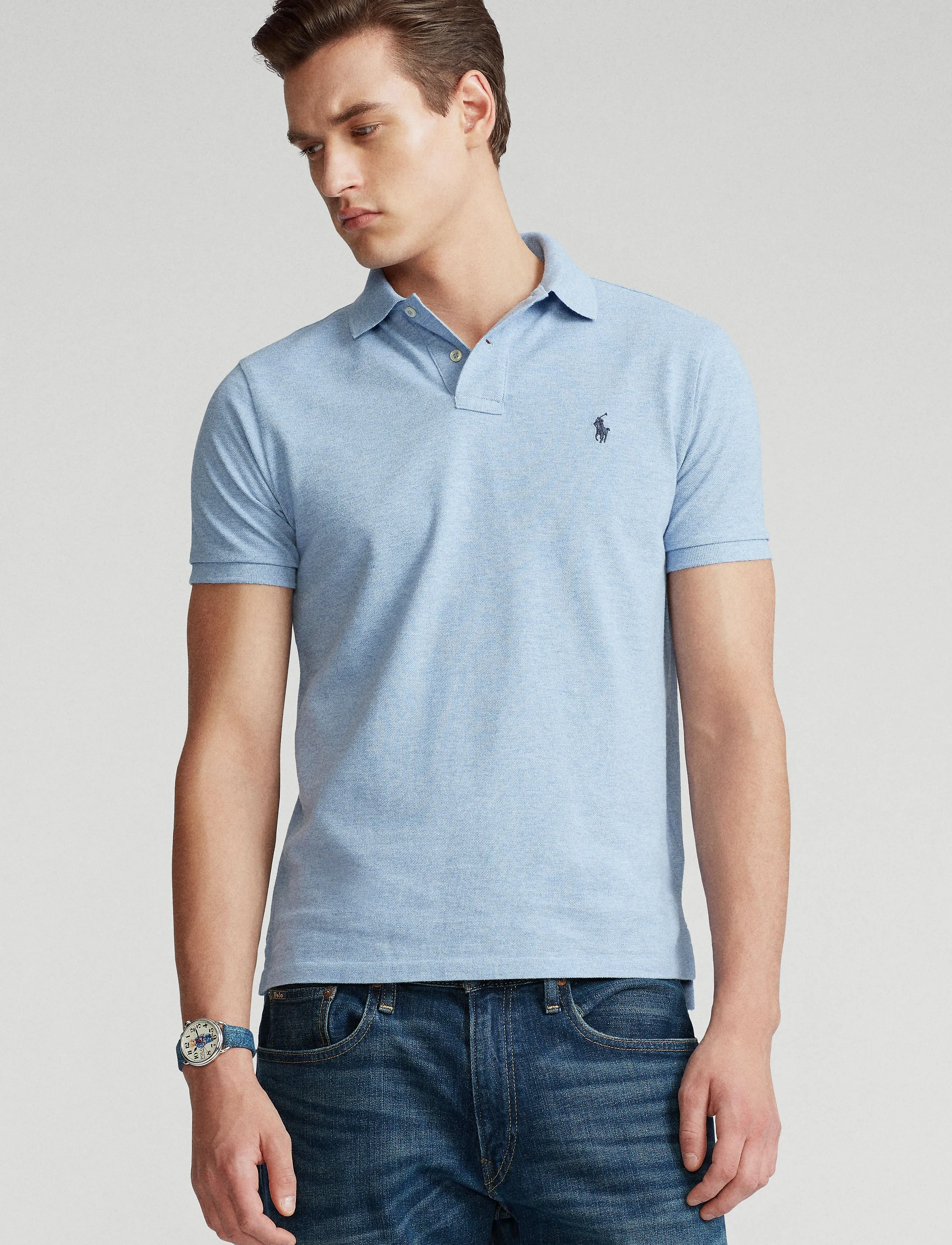 Polo Ralph Lauren Custom Slim Polo Blue