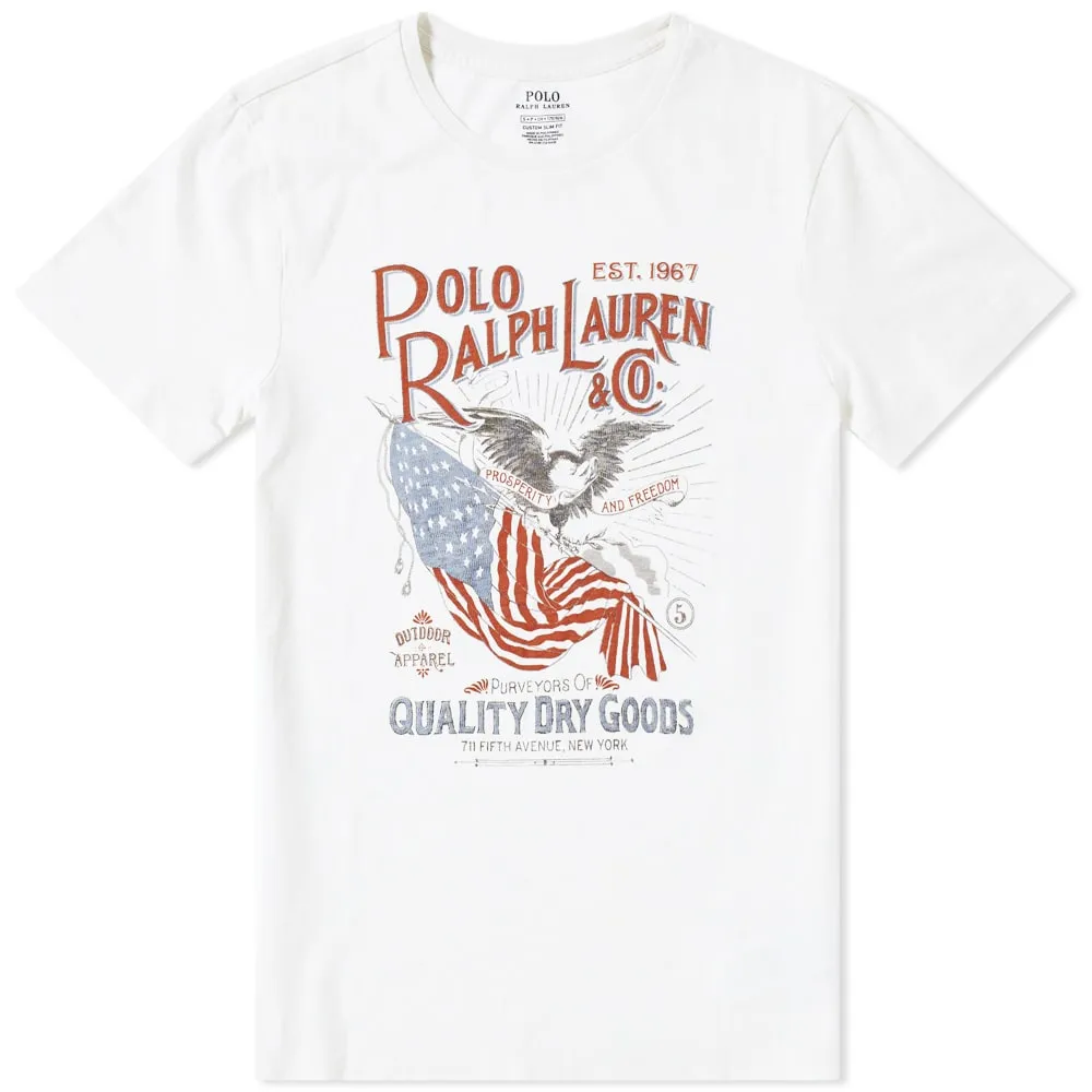 Polo Ralph Lauren Eagle Print Tee White