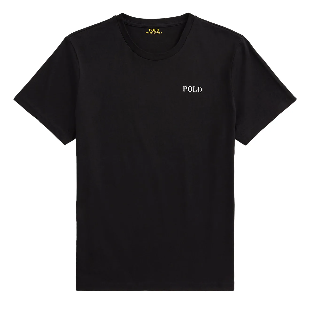 Polo Ralph Lauren Logo Cotton Jersey Sleep Shirt Polo Black