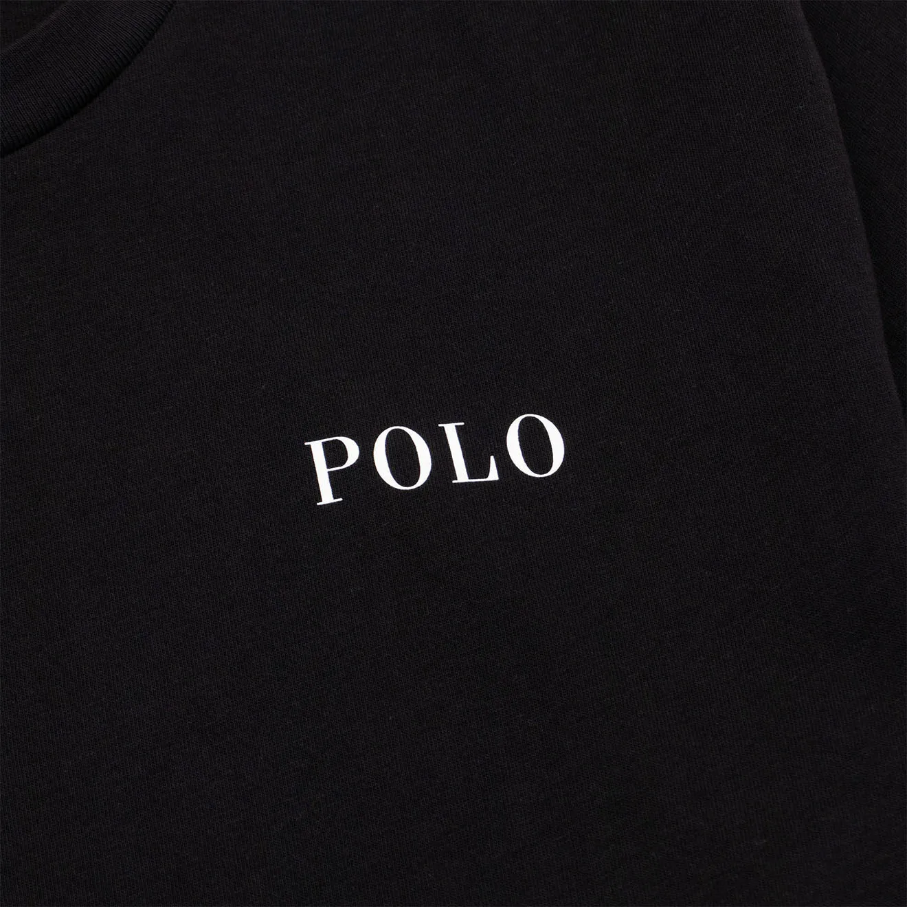 Polo Ralph Lauren Logo Cotton Jersey Sleep Shirt Polo Black