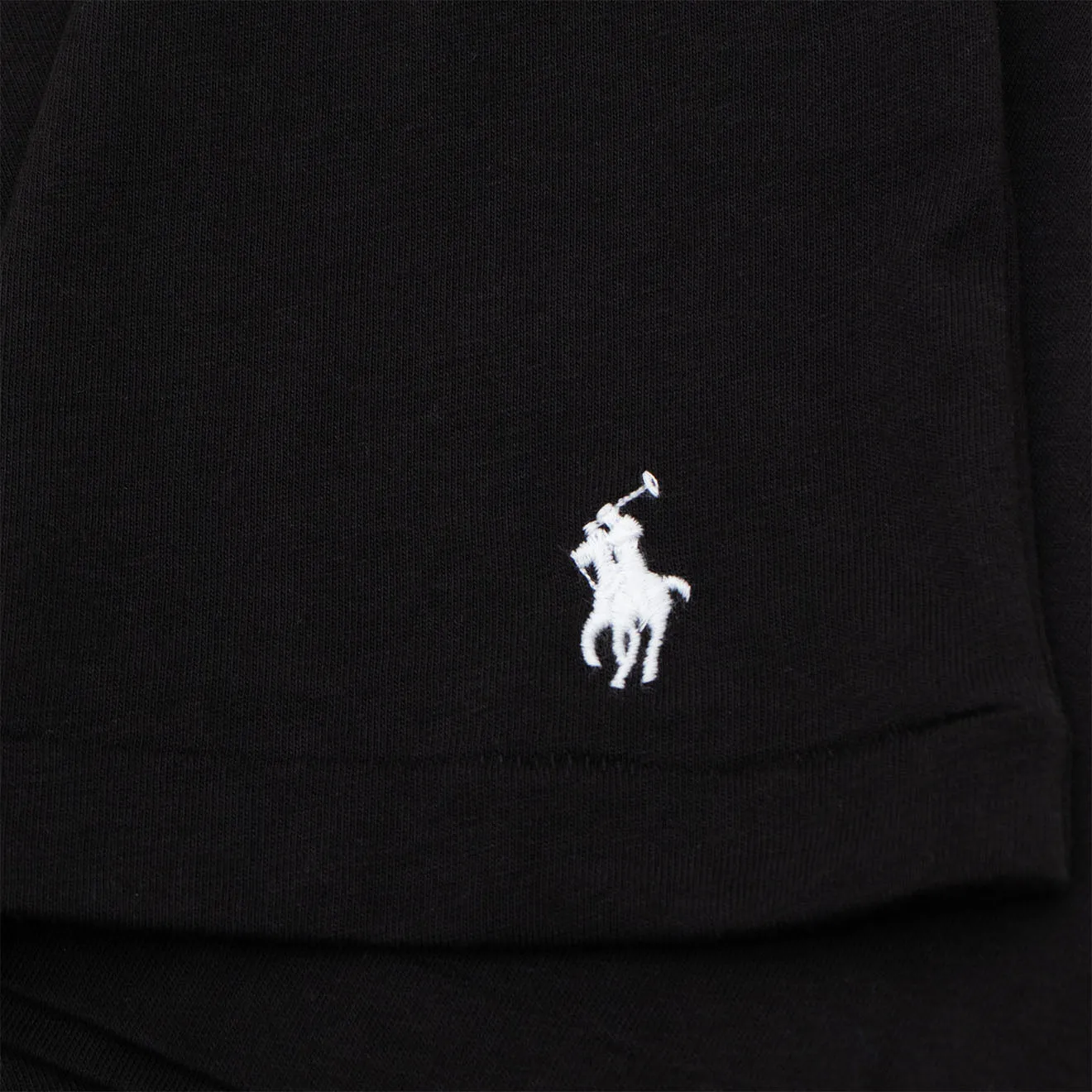 Polo Ralph Lauren Logo Cotton Jersey Sleep Shirt Polo Black