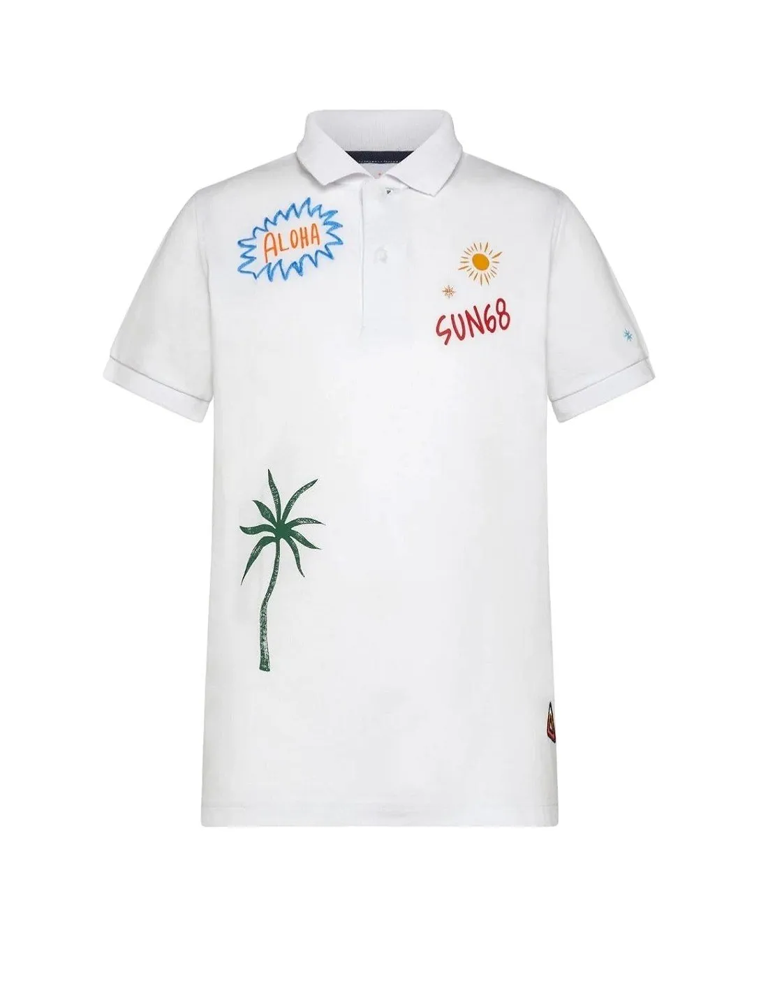 Sun68 Kids Polo A33331 White PE23