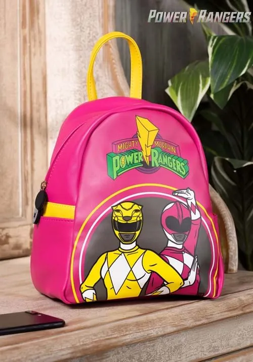 Power Rangers Backpack - Pink & Yellow | TV Show Backpacks